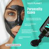 Black Mask peel off -naamio kuivuneena iholla ennen poistamista – syväpuhdistava vaikutus