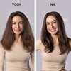 Voor en na VolumeBrush 2-in-1 – meer volume, gladder haar en een professionele blowout look