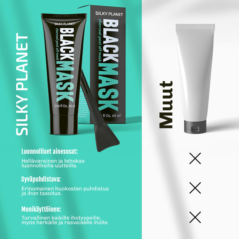 Mustapää maski Black Mask