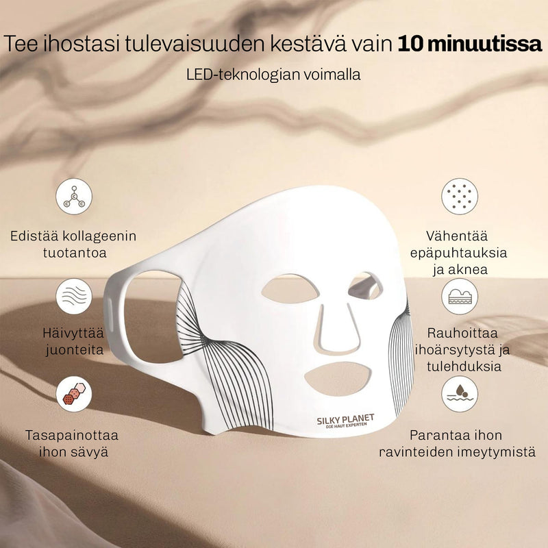 LED-valoterapia kasvonaamio