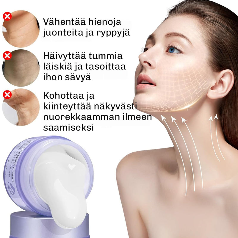 Anti-age kaulavoide – suunniteltu herkälle ja ikääntyvälle iholle kaulan ja leuan alle