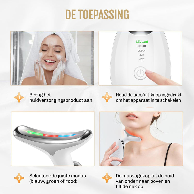Compact LED gezichtsapparaat – ideaal voor thuisgebruik en op reis