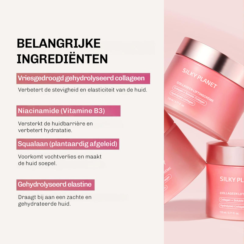 Hydraterende anti-aging crème met collageen en niacinamide – ondersteunt een gezonde huidbarrière