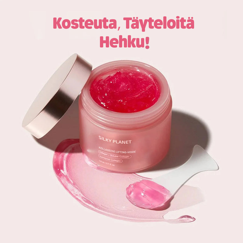 Kiinteyttävä kollageenivoide – kevyt, ilmava koostumus joka jättää ihon raikkaan sileäksi ja mukavan tuntuiseksi