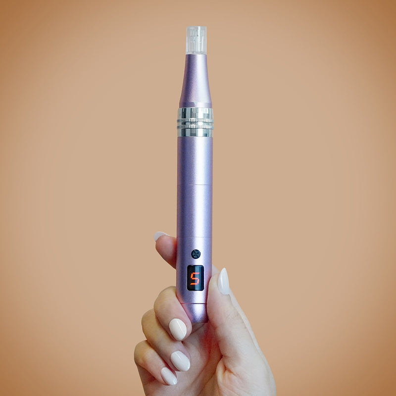 Microneedling pen tegen rimpels – helpt fijne lijntjes te verminderen en huidstructuur te verbeteren