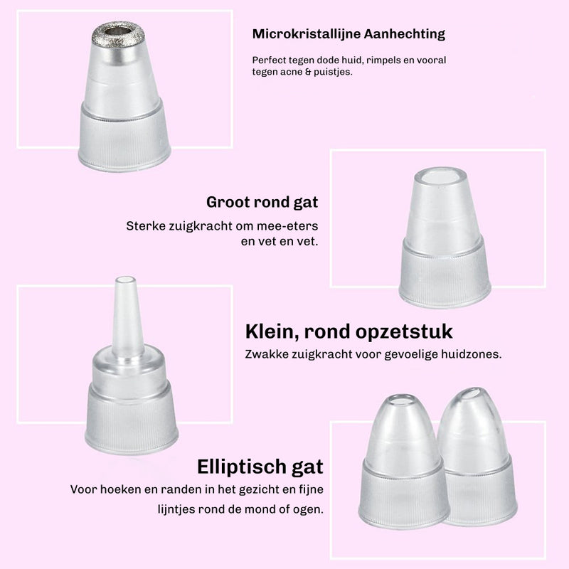 Poriënreiniger vacuüm – reinigt poriën grondig en vermindert onzuiverheden