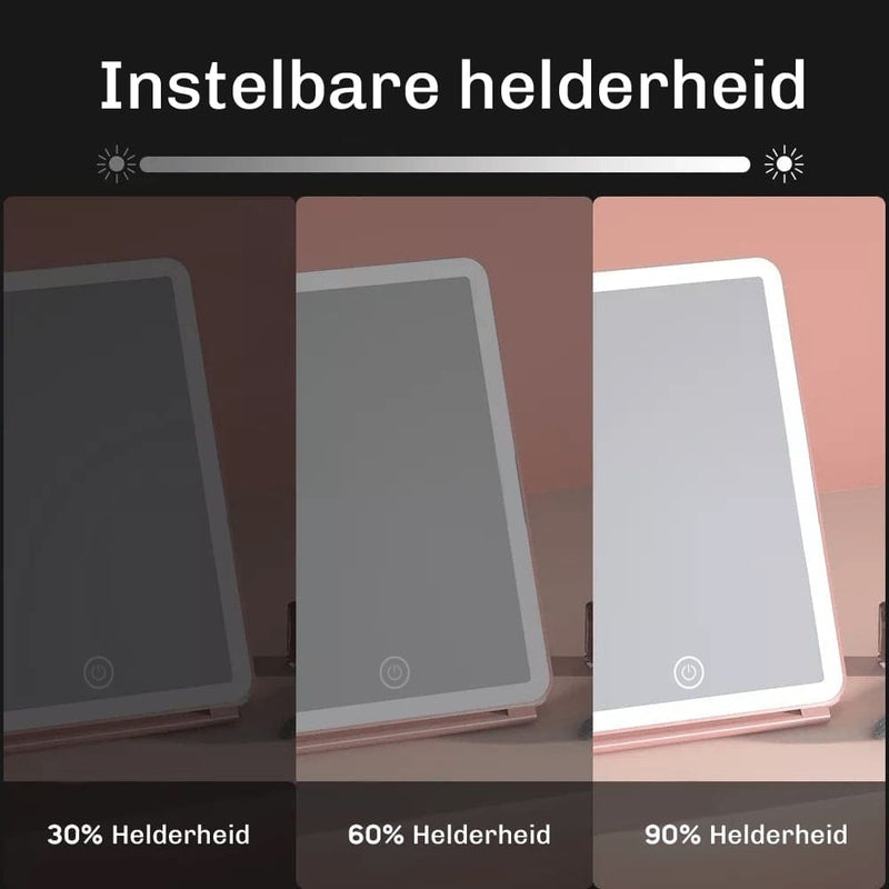 Reis make-up spiegel compact en lichtgewicht – past in elke handtas