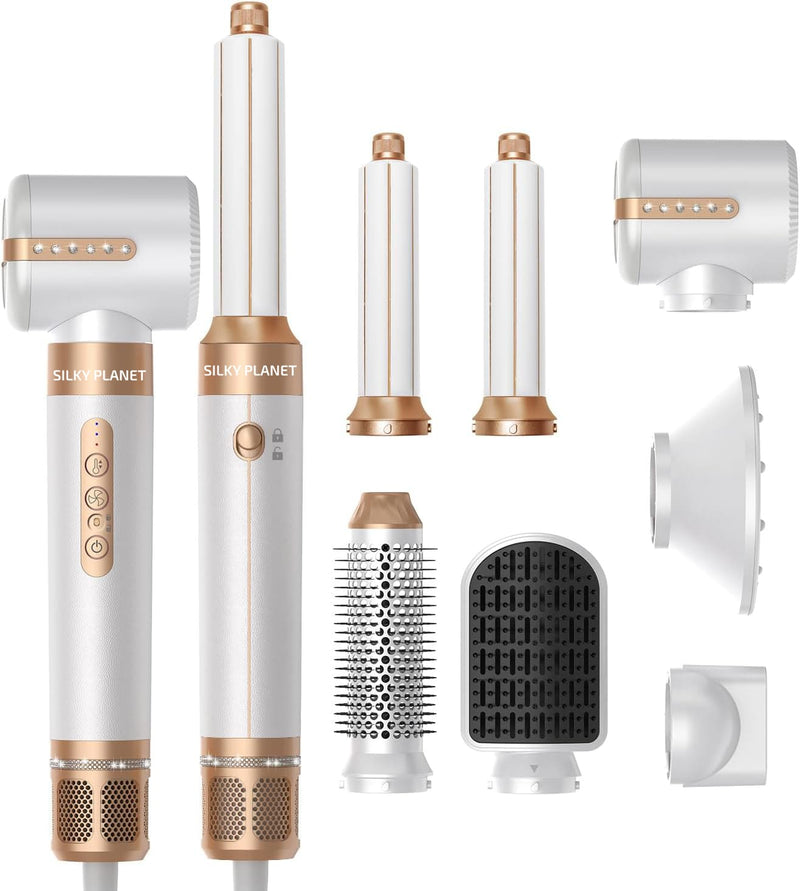 SilkyPlanet AirFlow 7-in-1 multistyler – complete airstyler set met Coanda effect