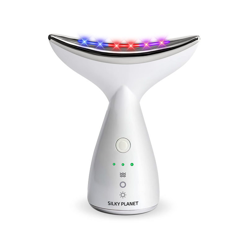 SilkyPlanet EMS facelift laite Lumiface – tehokas kasvojen muotoilulaite ihon kiinteyttämiseen kotona