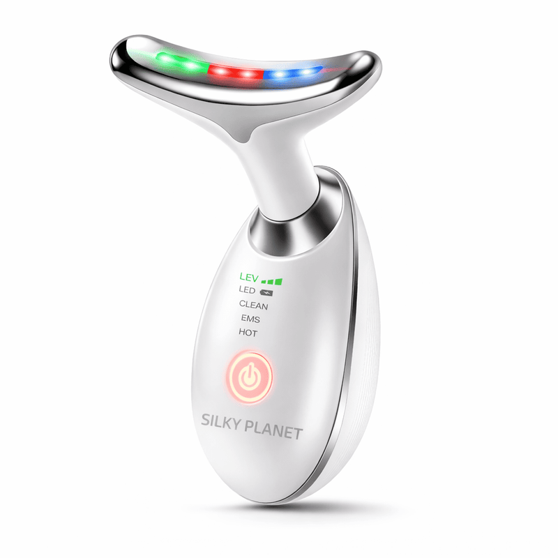 SilkyPlanet Micro Glow gezichtsapparaat tegen rimpels – stimuleert collageen en verstevigt de huid