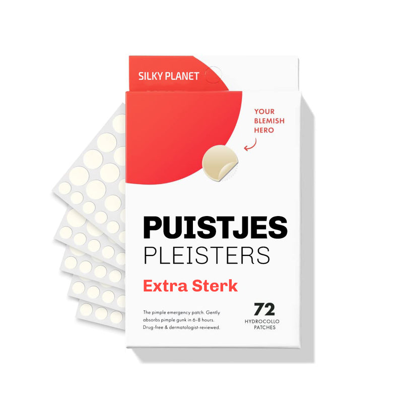 SilkyPlanet puistjespleisters van hydrocolloïd – absorberen onzuiverheden en helpen puistjes sneller te verminderen