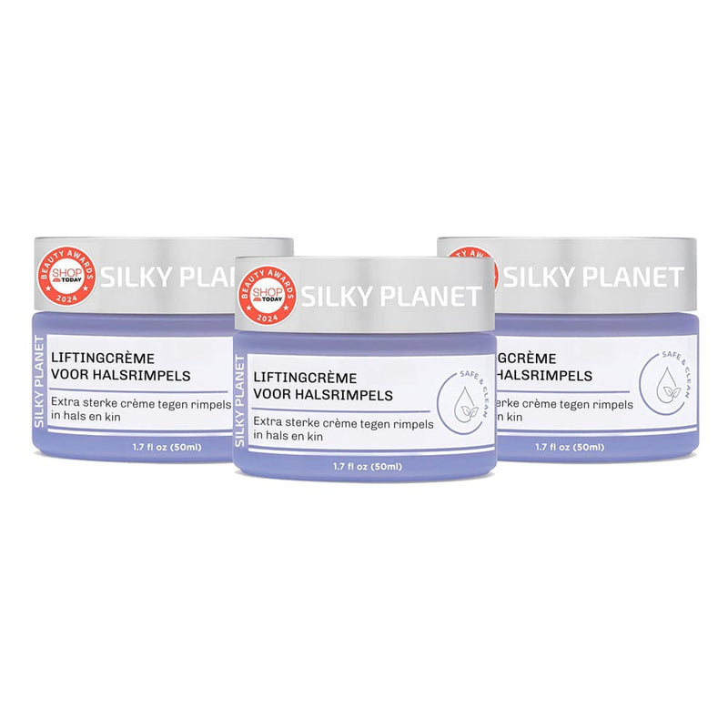 SilkyPlanet verstevigende halscrème – speciaal ontwikkeld voor de gevoelige huid van hals en decolleté - set