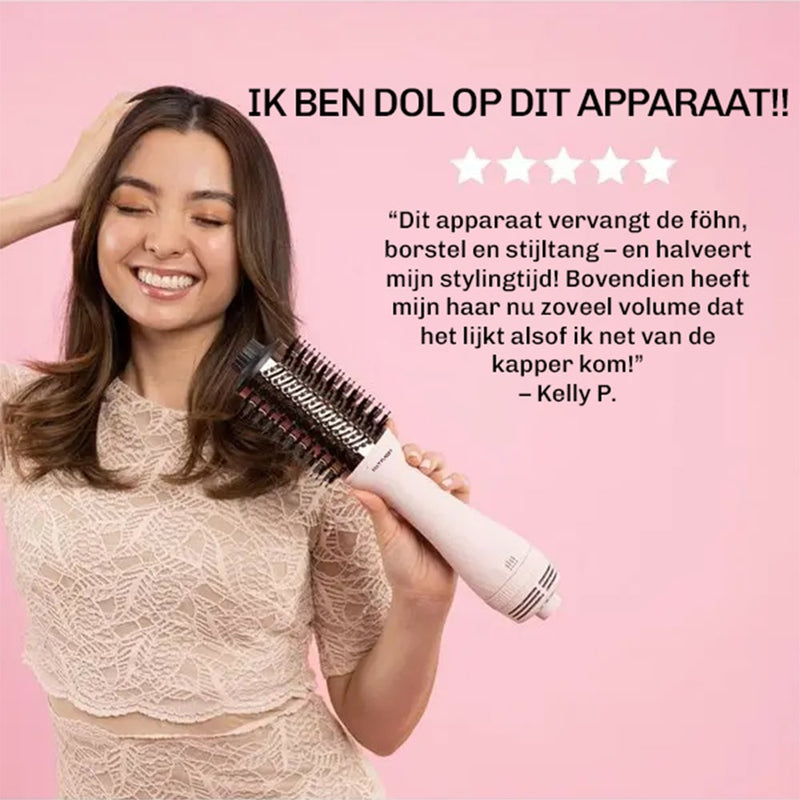 SilkyPlanet VolumeBrush 2-in-1 föhnborstel – snel en efficiënt stylen met minder pluis en meer glans