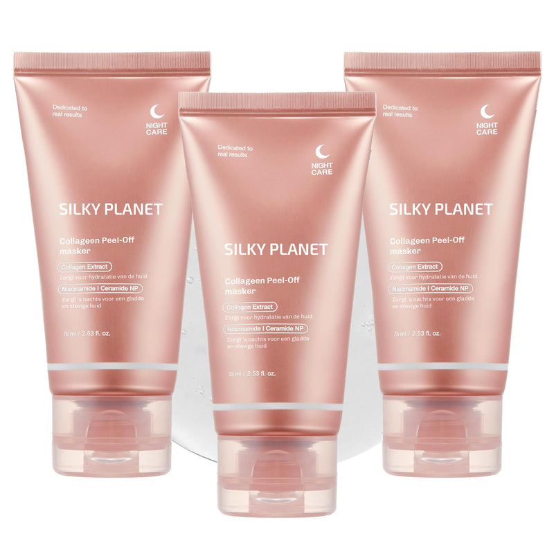 SilkyPlanet collageen peel-off masker – intensieve anti-aging verzorging voor een frisse en elastische huid