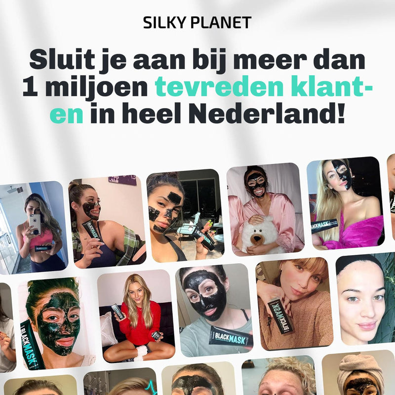 SilkyPlanet houtskool peel-off masker – romige textuur die eenvoudig aan te brengen en te verwijderen is