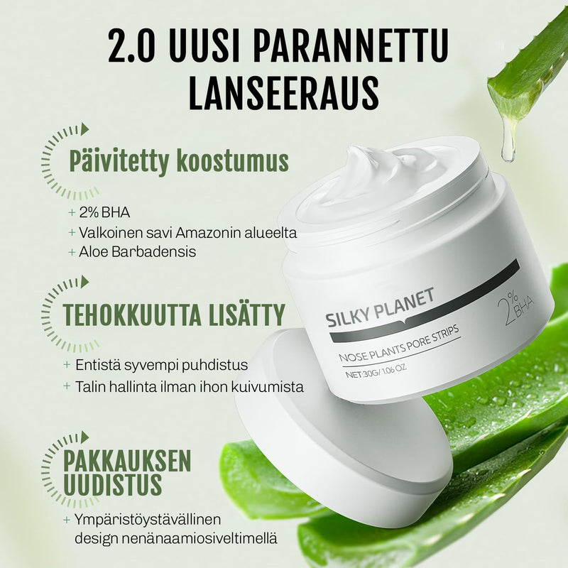 SilkyPlanet mustapäiden poistovoide kotikäyttöön – täydellinen ratkaisu epäpuhtaiden huokosten puhdistukseen