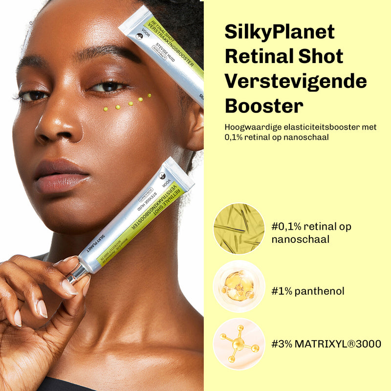 SilkyPlanet retinal gezichtsserum met lichte, snel absorberende formule zonder vettig gevoel