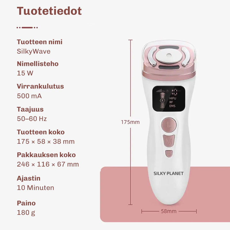 Kasvojen kiinteytyslaite SilkyWave