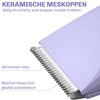 TrimCare gezichtstrimmer close-up – ergonomisch ontwerp voor optimale controle en precisie