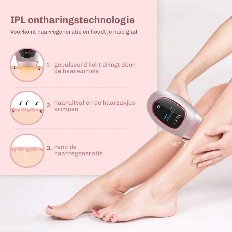 Voor en na gebruik van SilkyPlanet Silky 2.0 – zichtbaar minder haargroei en gladdere huid