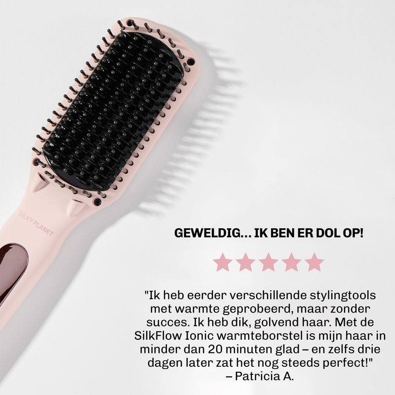 Warmteborstel speciaal geschikt voor lang en moeilijk handelbaar haar
