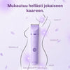 Bikinialueen trimmeri sileään lopputulokseen ja miellyttävään ihonhoitoon.