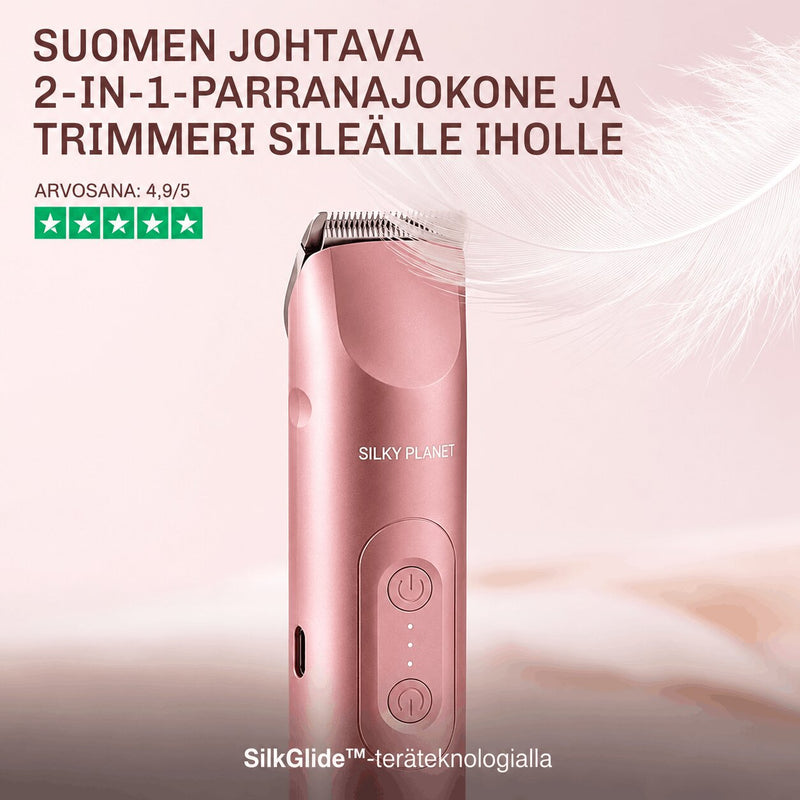 DuoCare intiimitrimmeri ja kasvotrimmeri herkille ihoalueille