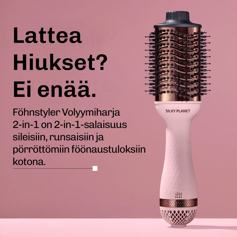 Ionitekniikka vähentää näkyvästi pörröisyyttä ja lisää kiiltoa