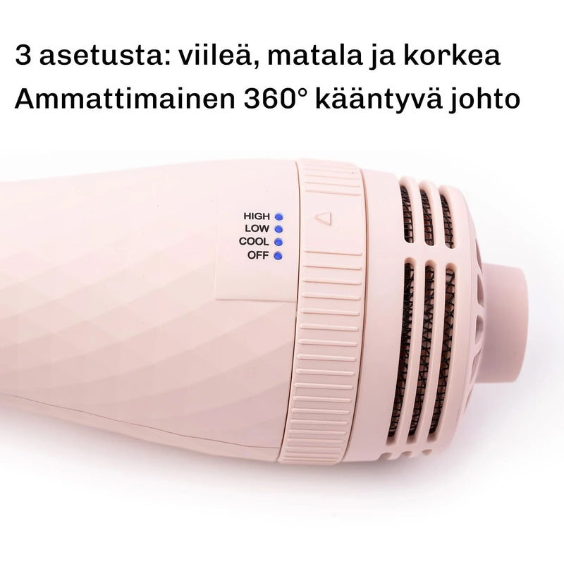 Kolme lämpö- ja ilmankiertotilaa sekä viileäpuhallus – yksilölliseen muotoiluun