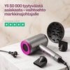 SilkyPlanet AirFusion ammattimainen hiustenkuivain nopeaan kuivaukseen, vähemmän pörröisyyttä ja upeaa kiiltoa.