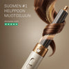 SilkyPlanet CloudAir 5-in-1 kiharrin luonnollisille kiharoille, laineille ja tuuheammille hiuksille.