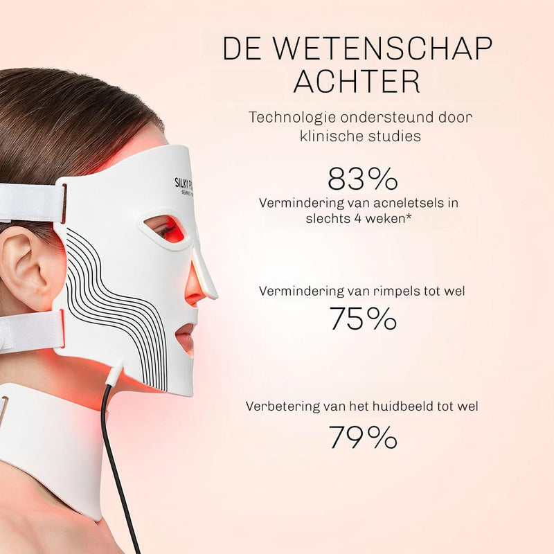 LED gezichtsmasker LumiWhite met infrarood licht voor intensieve huidverzorging