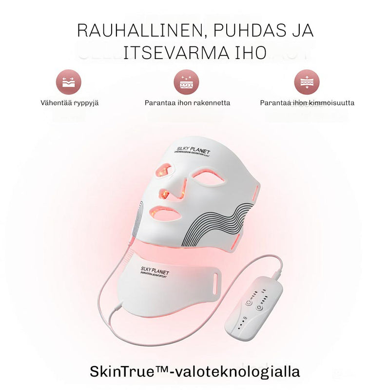 LED maski LumiWhite tukemaan kollageenin tuotantoa ja ihon kimmoisuutta