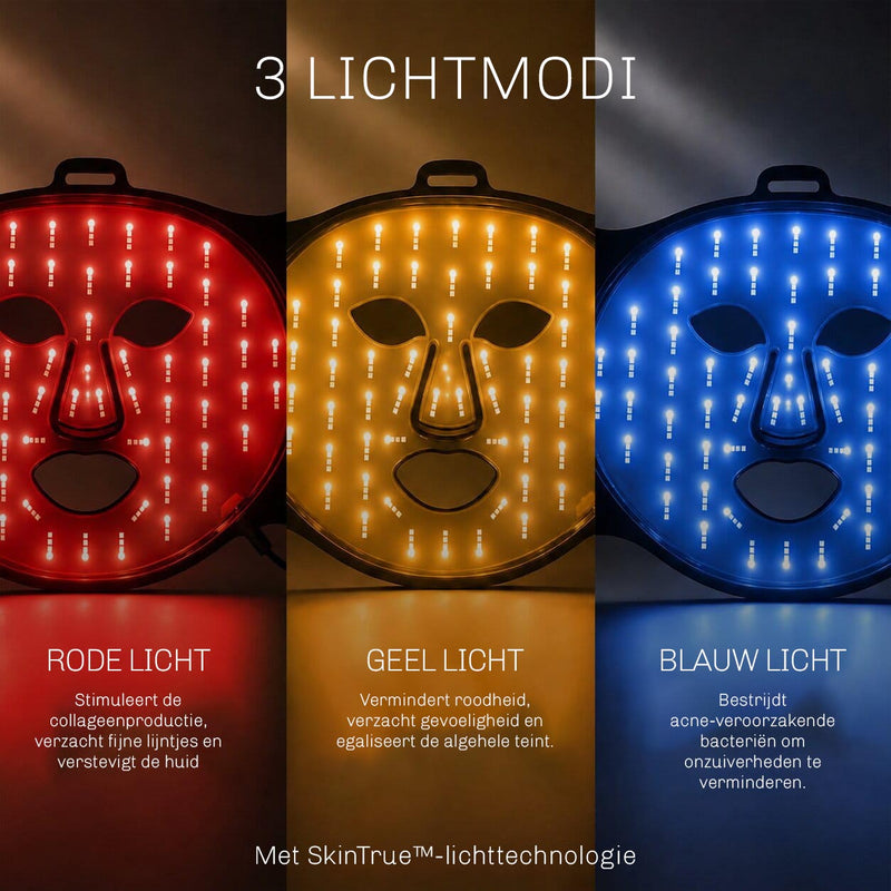 Lichttherapie masker voor professionele huidverzorging thuis in slechts 10 minuten