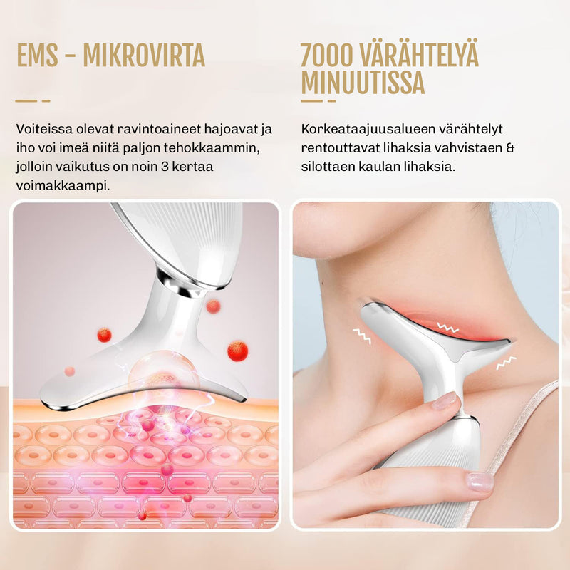 Sininen LED-valo – auttaa epäpuhtauksiin ja rauhoittaa rasvoittuvaa ihoa