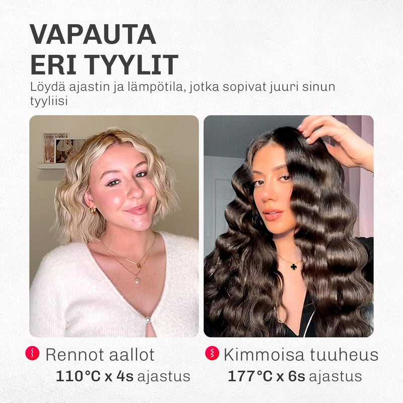 Keraamiset lämpölevyt jakavat lämmön tasaisesti hiuksille