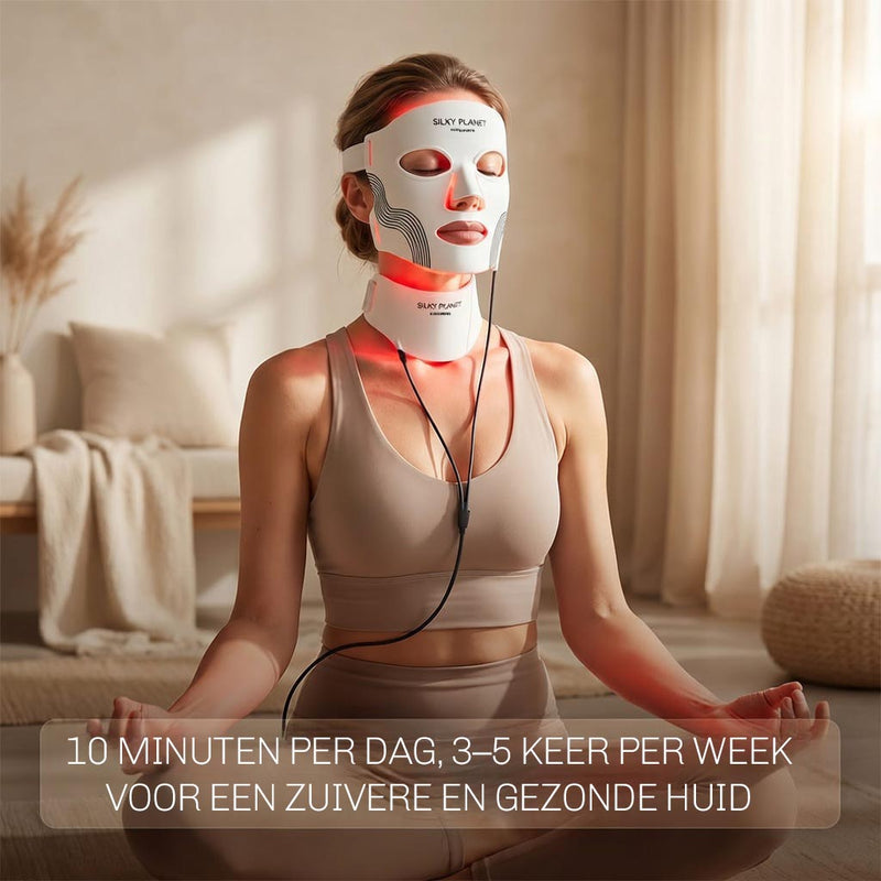 Roodlicht masker LumiWhite helpt fijne lijntjes en rimpels verminderen